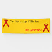 Red Standard Ribbon by Kenneth Yoncich 横断幕 (横)