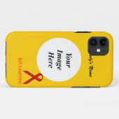 Red Standard Ribbon by Kenneth Yoncich Case-Mate iPhoneケース (裏面(横))