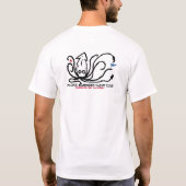 Red Starが前面にあるPMYC Squid Tシャツ (裏面)