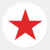 Red Star Communist ラウンドシール (正面)