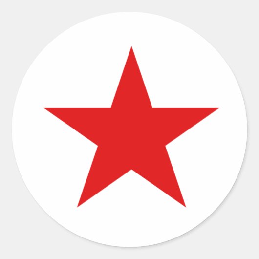Red Star Communist ラウンドシール (正面)
