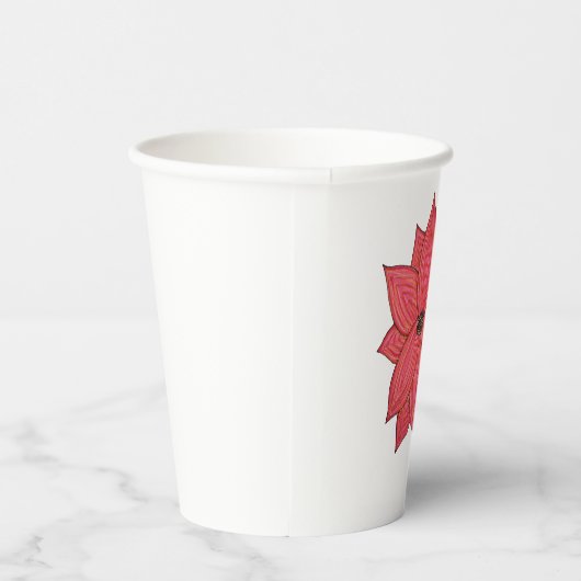 Red Star Flower 紙コップ (右)