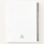 Red Star Flower with Blue background ノートブック (裏面)