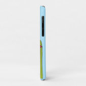 Red Star Flower with Blue background Case-Mate iPhoneケース (裏面/左)