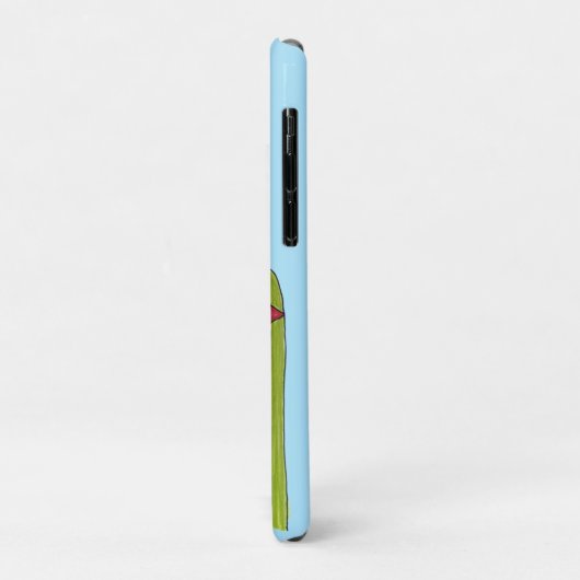 Red Star Flower with Blue background Case-Mate iPhoneケース (裏面/左)