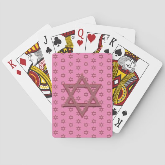 Red Star of Davidシームレス トランプ (裏面)