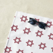 Red Star of Davidシームレス ビーチタオル (インサイチュ)