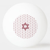 Red Star of Davidシームレス 卓球ボール (裏面)