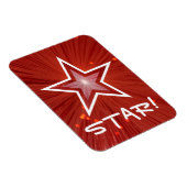 Red Star「STAR!」フレキシブル磁石 マグネット (右側)