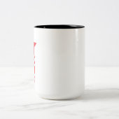 Red Star with Chevron Arrows ツートーンマグカップ (中央)
