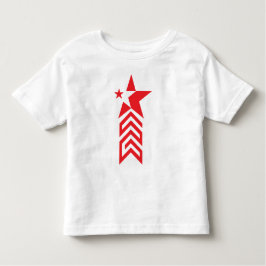 Red Star with Chevron Arrows トドラーTシャツ