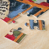 Red Still Life with Lyr ジグソーパズル (側面)