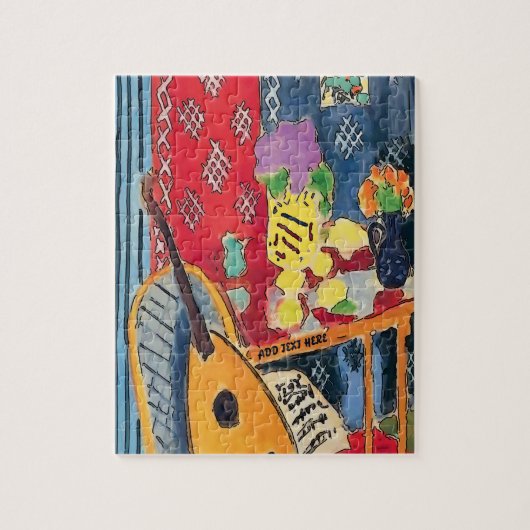 Red Still Life with Lyr ジグソーパズル (縦)