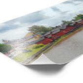 Red Storehouses, Porvoo，フィンランド フォトプリント (角)