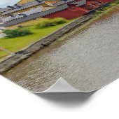 Red Storehouses, Porvoo，フィンランド ポスター (角)