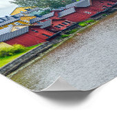 Red Storehouses, Porvoo，フィンランド ポスター (角)