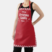 Red Stripe Christmas Cookie Baker Medium Apron エプロン (インサイチュ)