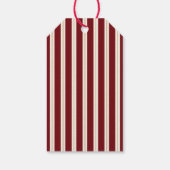 Red Striped Christmas Gift Tags ギフトタグ (裏面)