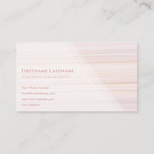 Red stripes bright marble surface elegant white 名刺 (裏面)