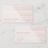 Red stripes bright marble surface elegant white 名刺 (正面/裏面)