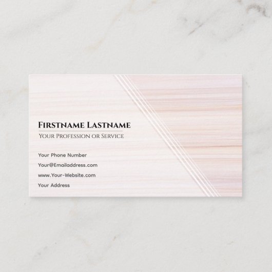 Red stripes bright marble surface elegant white 名刺 (裏面)