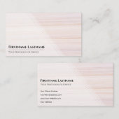 Red stripes bright marble surface elegant white 名刺 (正面/裏面)