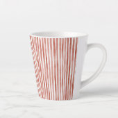 Red Stripes Christmas  カフェラテマグ (右)