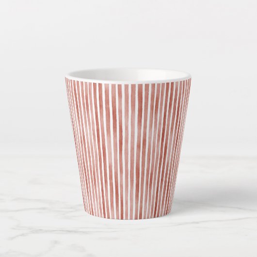 Red Stripes Christmas  カフェラテマグ (正面)