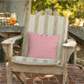Red Stripes Outdoor Pillow アウトドアクッション (椅子)