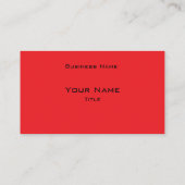 Red Stripped Dog Business Cards 名刺 (裏面)