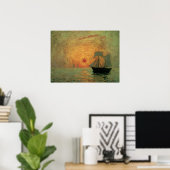 Red Sun by Maxime Maufra、ヴィンテージ印象主義 ポスター (ホームオフィス)