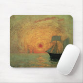 Red Sun by Maxime Maufra、ヴィンテージ印象主義 マウスパッド (マウス)
