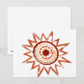 Red Sun in Lights切り出し ポストカード (正面/裏面)