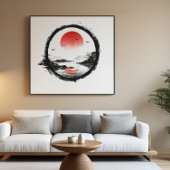 Red Sun Mountain Art - Zen Balance ポスター