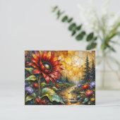 Red Sunflower in valley by stream (スタンド正面)