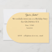 Red Sunflower in valley by stream 招待状 (裏面)