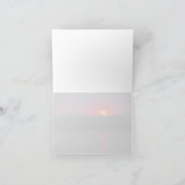 Red Sunset Olympic Mountains Blank All Occasion シーズンカード (内部)