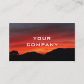 Red Sunset Sky名刺（テキスト情報あり） 名刺 (正面)