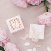 Red Sweet Floral Baby Girl Envelope Seal Label スクエアシール