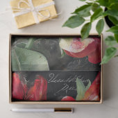 Red Sweet Pea Floral Decoupage 薄葉紙 (ギフト)