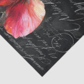 Red Sweet Pea Floral Decoupage 薄葉紙 (詳細)