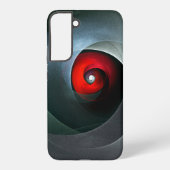 Red Swirl Artistic Modern Abstract Art Pattern #19 Samsung Galaxyケース (裏面)