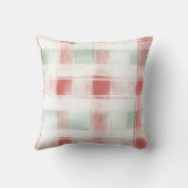 Red Swirls Peppermint Christmas クッション (裏面)