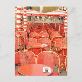 Red Tablesデザイン ポストカード