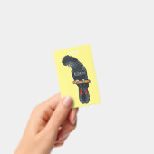 Red-tailed black cockatoo bird cartoon バッジ (手持ち)