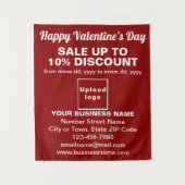 Red Tapestryのビジネスバレンタイン販売 タペストリー (正面)