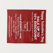 Red Tapestryのビジネスバレンタイン販売 タペストリー (正面(横))