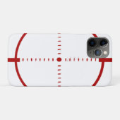 Red Target Phone Case - Precision Crosshair Graphi Case-Mate iPhoneケース (裏面(横))