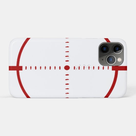 Red Target Phone Case - Precision Crosshair Graphi Case-Mate iPhoneケース (裏面(横))