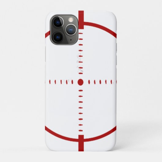 Red Target Phone Case - Precision Crosshair Graphi Case-Mate iPhoneケース (裏)